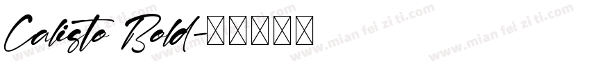 Calisto Bold字体转换